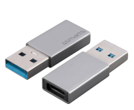 4smarts Adapter Passive USB-A 3.0 do USB-C srebrny 2szt. - 1535850 - zdjęcie 1
